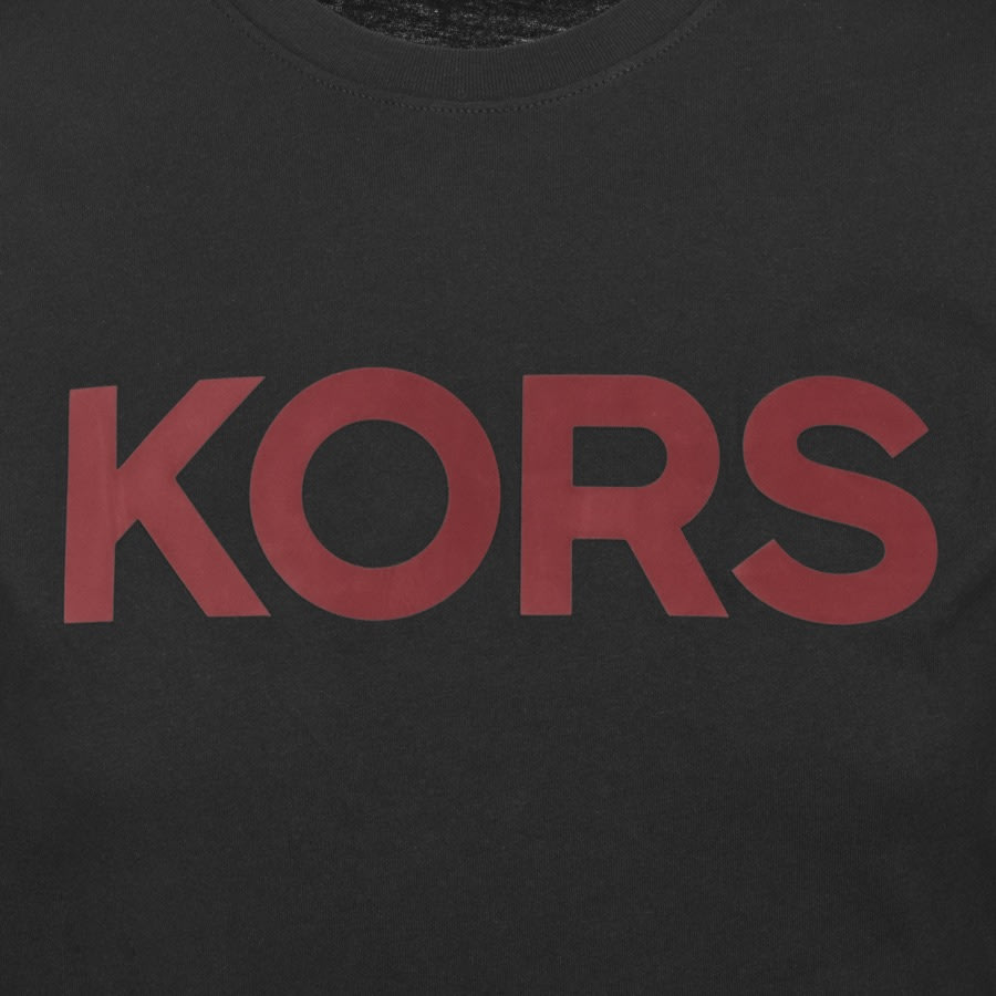 Alternative Image for ProductMichael Kors Plain Logo T Shirt Black3